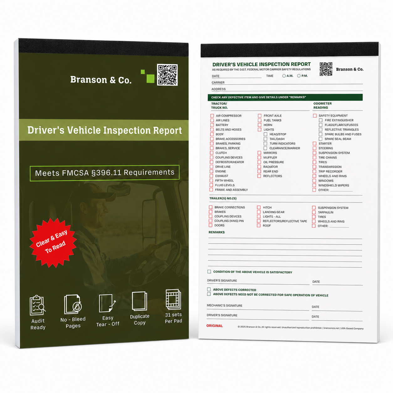 Driver's Vehicle Inspection Report