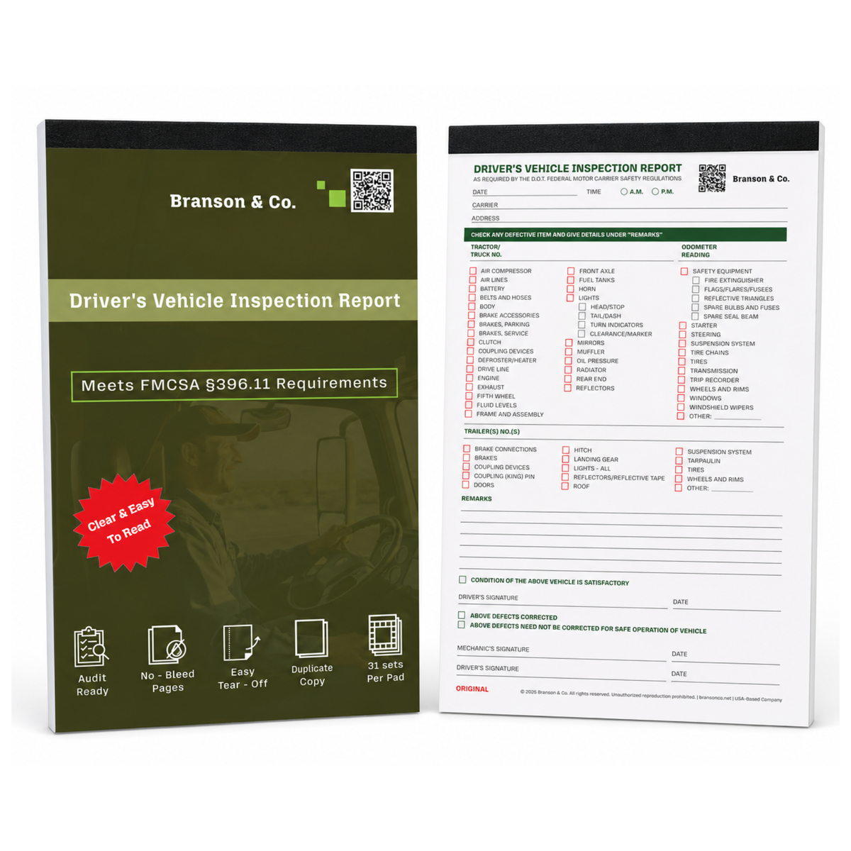 Driver's Vehicle Inspection Report